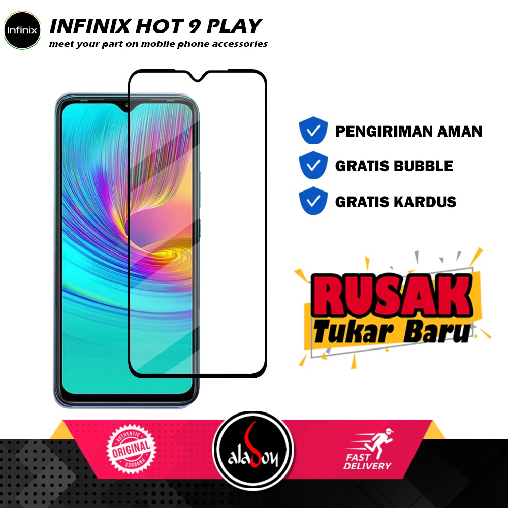 Tempered Glass Infinix Hot 9 Play Anti Gores Layar Screen Protector