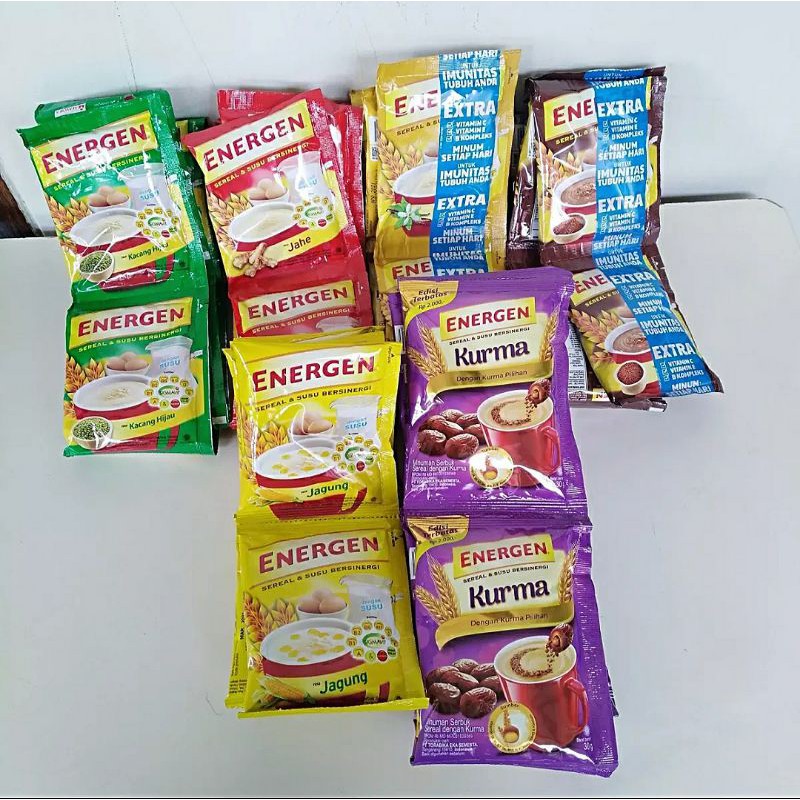 

Energen Sereal 29 gram - netto 1 renceng isi 10 sachet