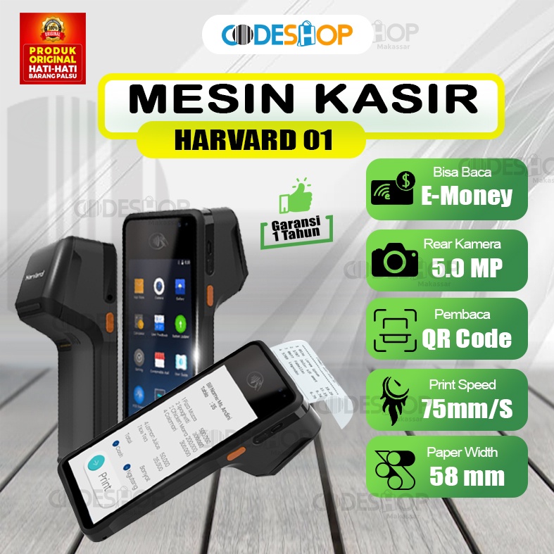 Advan Harvard 01 Android Smart Mobile Pos MOKA thermal printer