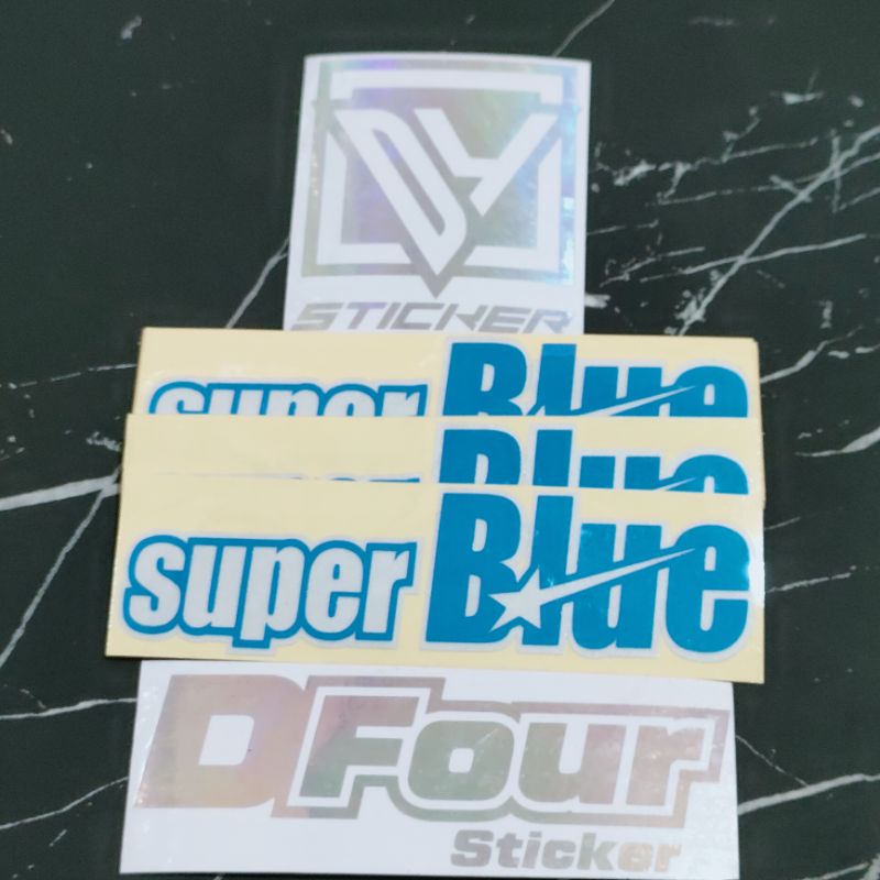 

STICKER SUPER BLUE CUTTING