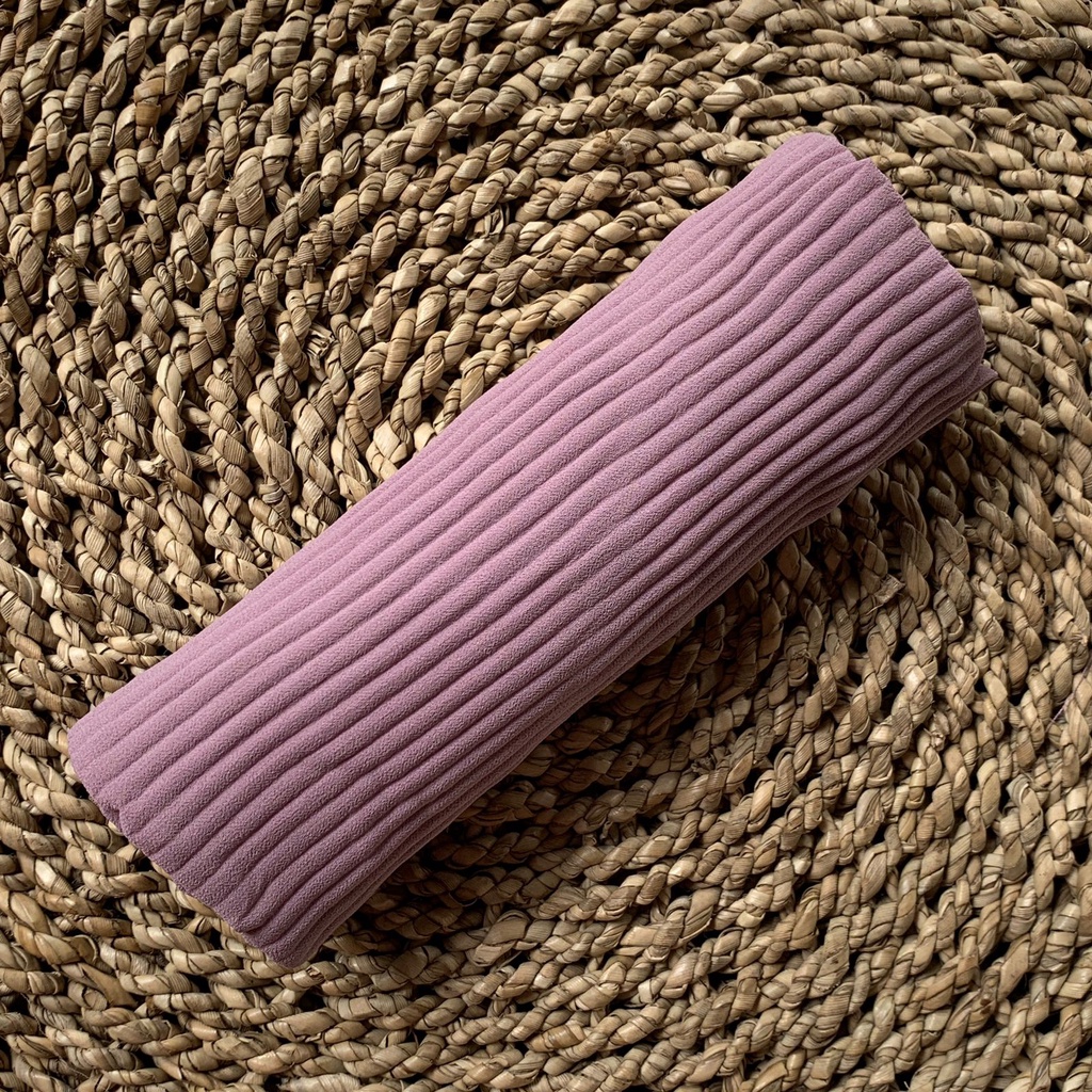 BERGO PLISKET LIDI PREMIUM Jilbab Instan tali Non tali Bahan Ceruty Jahit tepi-Soft Lavender non ta