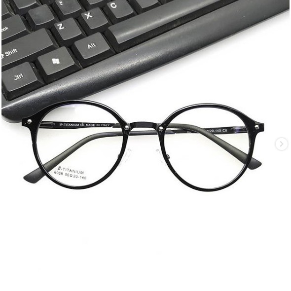 kacamata fashion / kacamata minus / kaca mata wanita kacamata anti radiasi bulat korea 6008