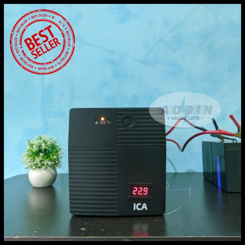 UPS Modif ICA 1300VA 650Watt 24V Modifikasi Aki External Free Kebel Jumper