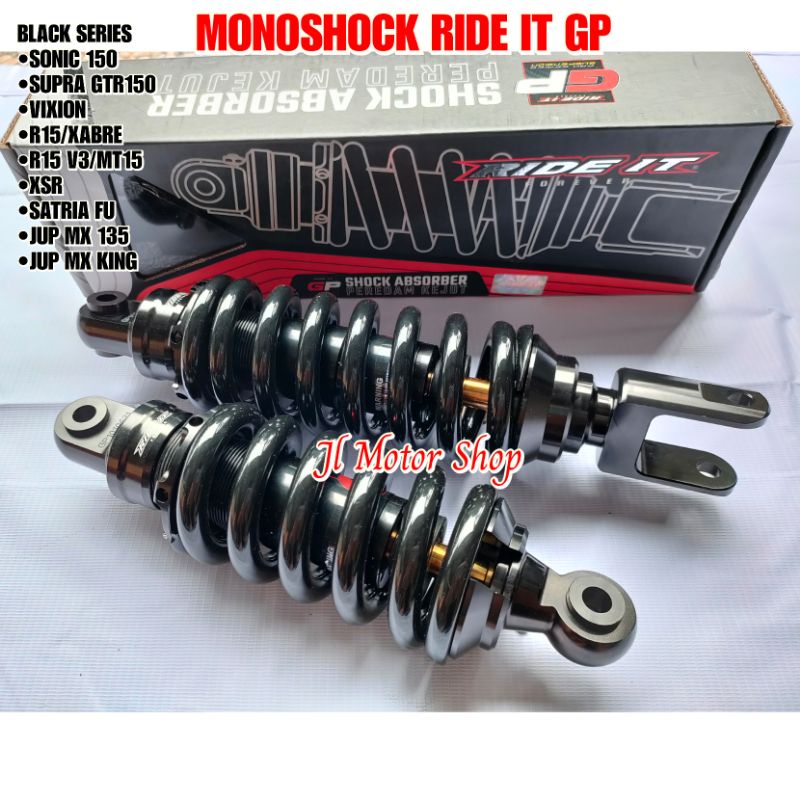 SHOCKBREAKER SHOCK MONOSHOCK RIDE IT GP JUPITER MX - MXKING - VIXION - R15 - XABRE - SONIC 150 - CBR150 CB150 R - SUPRA GTR 150 - SATRIA FU 150  BLACK SERIES ORIGINAL