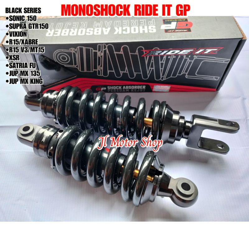 SHOCKBREAKER SHOCK MONOSHOCK RIDE IT GP JUPITER MX - MXKING - VIXION - R15 - XABRE - SONIC 150 - CBR150 CB150 R - SUPRA GTR 150 - SATRIA FU 150 - NEW MEGAPRO BLACK SERIES ORIGINAL