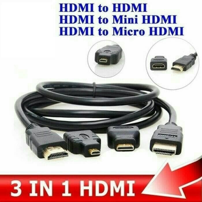 Kabel HDTV 3 in 1 To HDTV / Mini HDTV / Micro HDTV