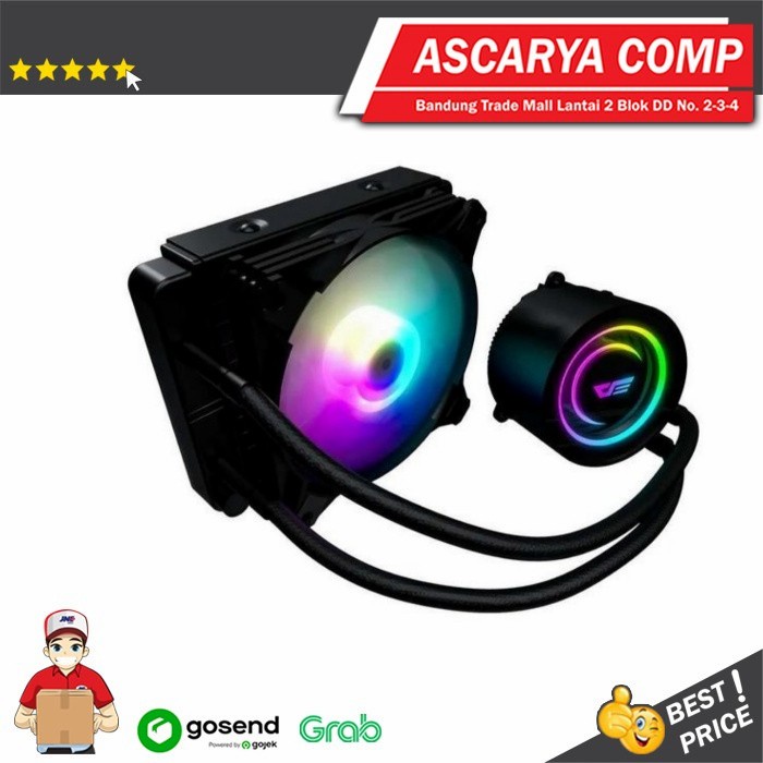 AIGO DARKFLASH DX120 TWISTER ARGB Liquid CPU Cooler - Hitam