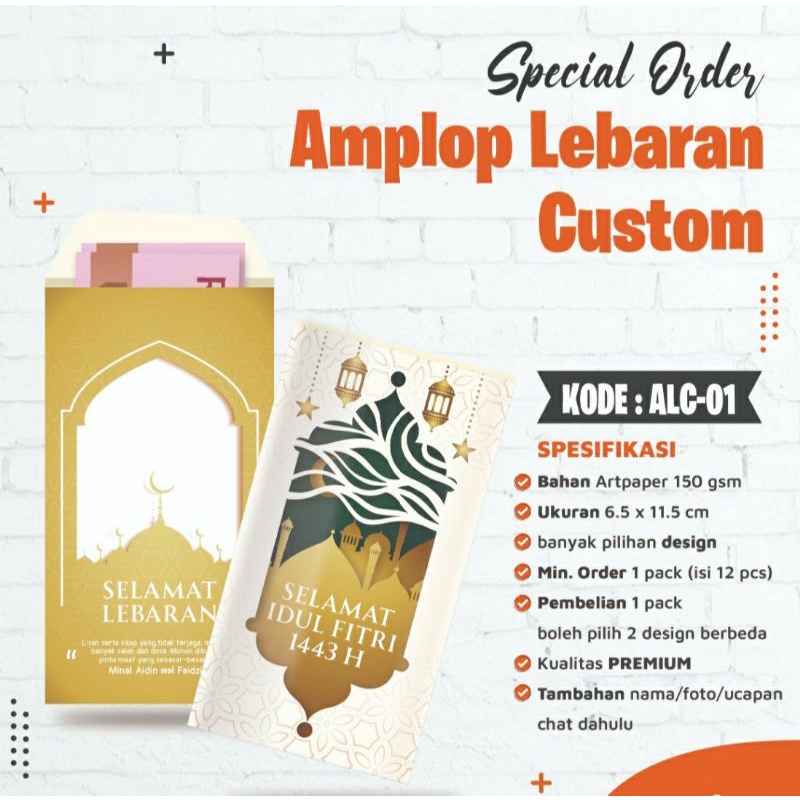 Amplop Lebaran Custom/ Angpao/ Amplop Custom
