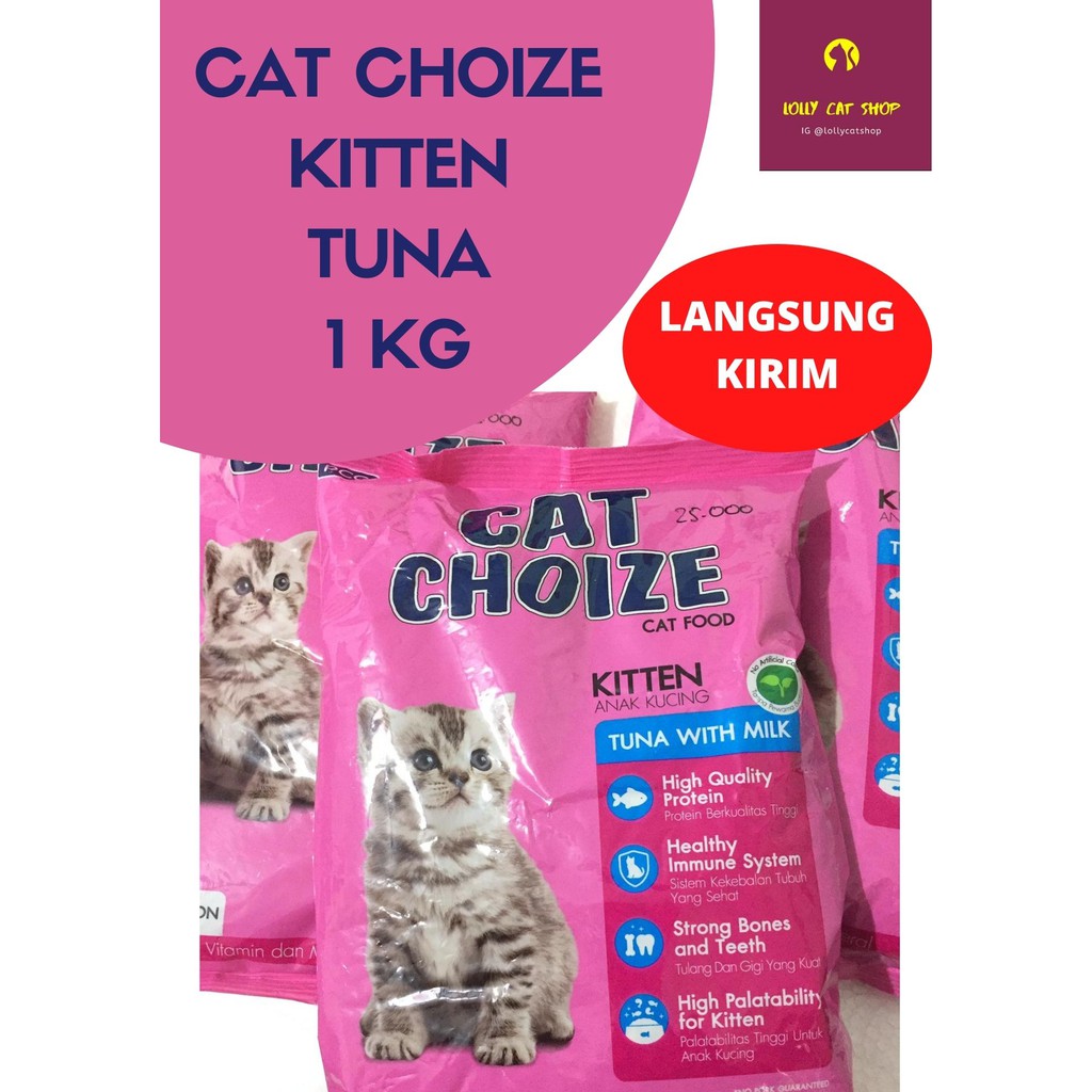 Cat Choize Kitten Tuna with Milk / Makanan Kering - Dry Food Kiloan Anak Kucing