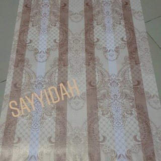 Wallpaper Batik Garis Coklat Wallpaper Dinding 10M x 45Cm