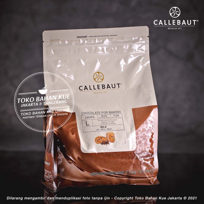 

Fchgtyani Callebaut Drops Chocolate Baking Chips Milk 28,3% 2,5Kg Cokelat Chips