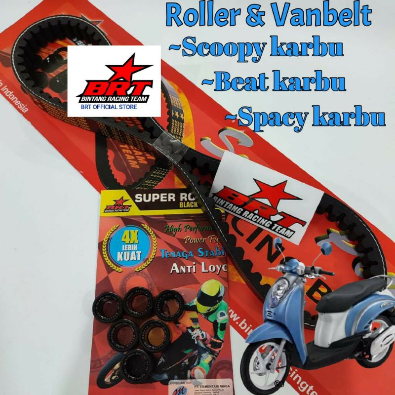 Drivbelt Vanbt Venbelt BRT SCOOPY KARBU BEAT KARBU SPACY KARBU LOLER SCOOPY KARBU ROLLER BEAT KARBU ROLER