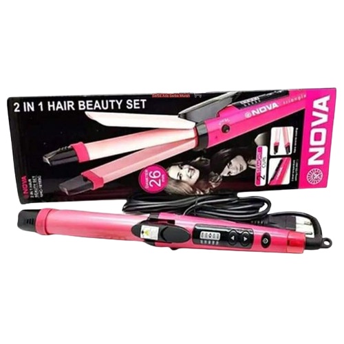 [COD] ALAT CATOK CURLY 2in1 BESAR Multifungsi Meluruskan &amp; Mengkritingkan Rambut I NOVA NHC-1818SC