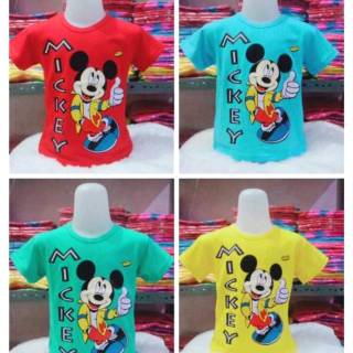 Kaos anak  laki perempuan mickey  mouse  Shopee Indonesia