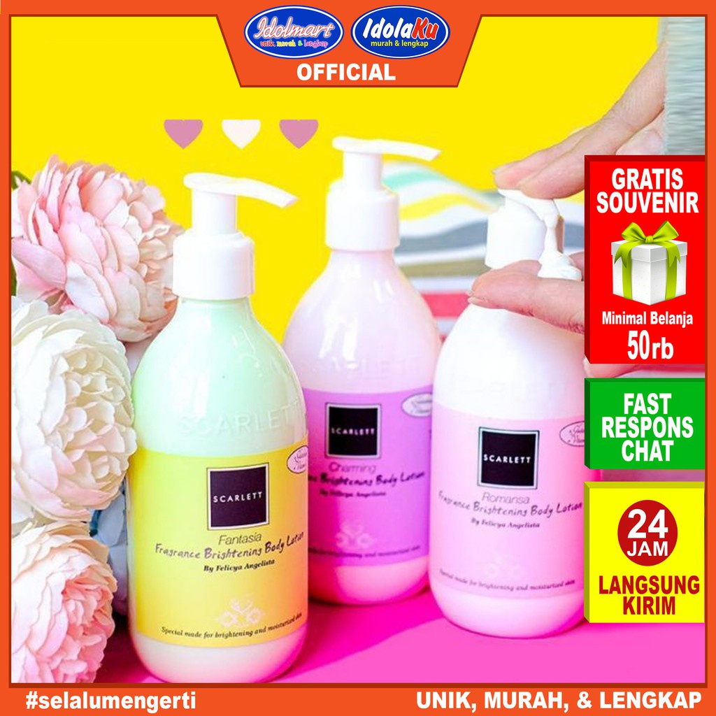 IDOLAKU Scarlett Whitening Body Lotion Charming 300ml