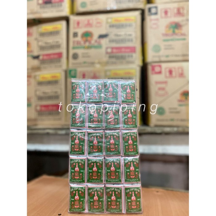 

TEH-DAUN- TEH CAP BOTOL HIJAU TUBRUK 40 GRAM ISI 10 PCS 1 PACK 40 GRAM X 10 PCS -DAUN-TEH.