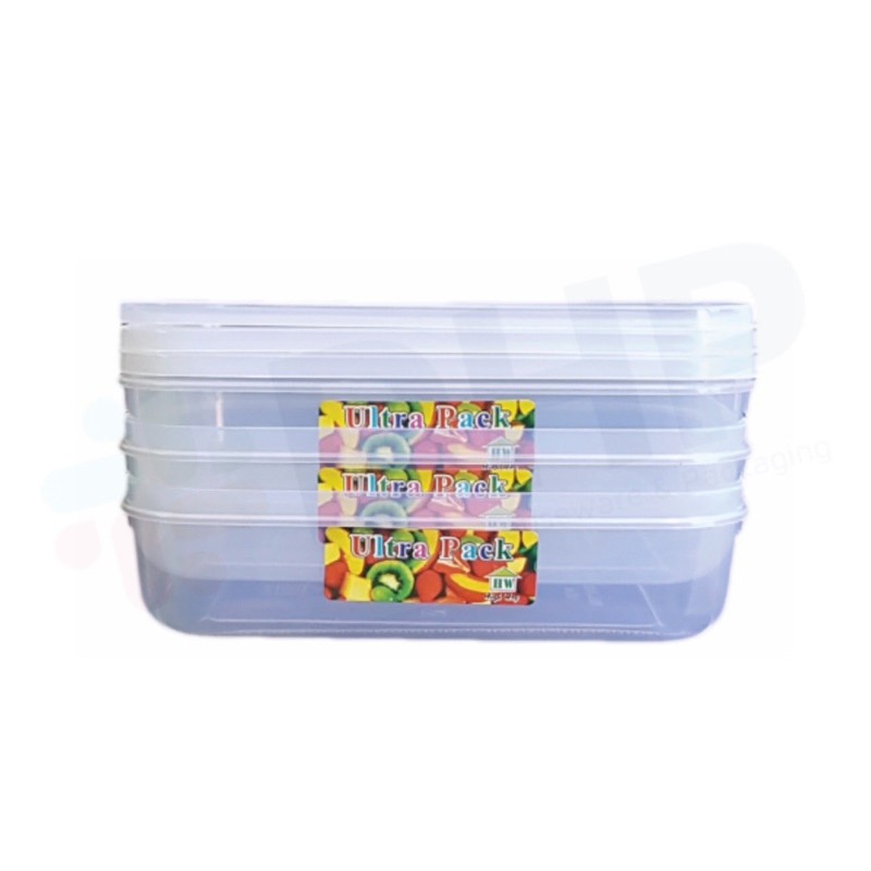 Ultrapack 1000 (20x14 h:5) Tempat Bekal Lunch Box Kotak Makan Plastik Food Container Kotak Bumbu