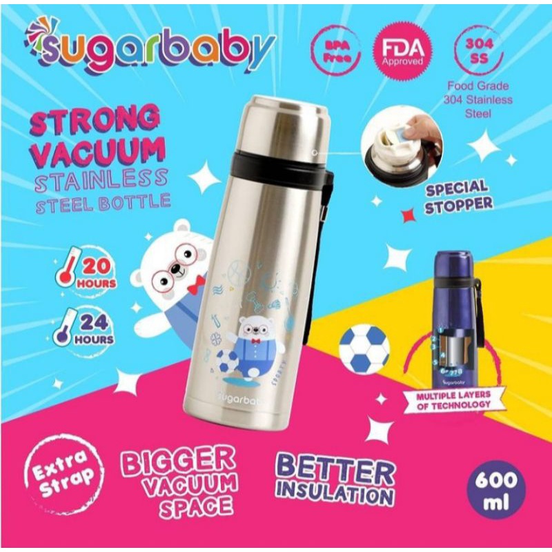 Termos Sugar Baby / Strong Vacuum Stainless Steel Bottle 600 ml