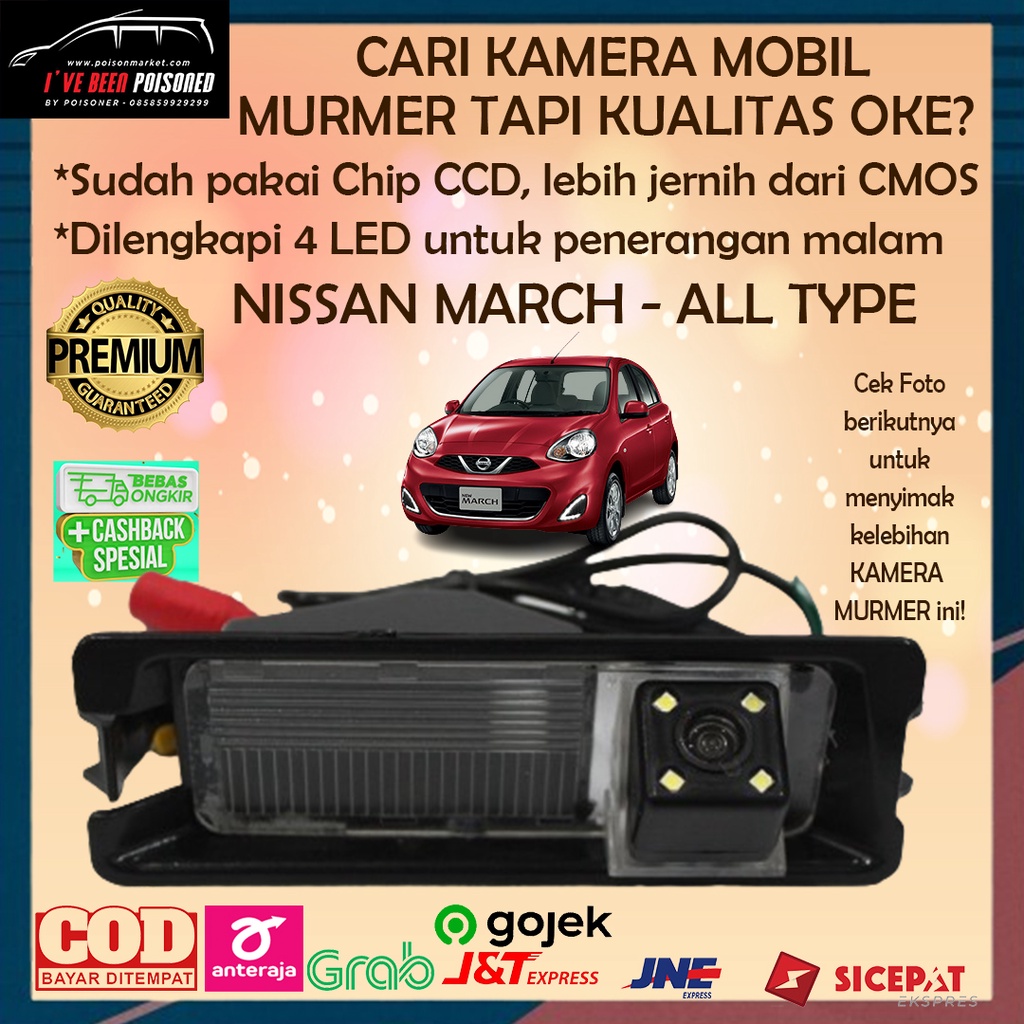 Budget Series - Kamera Mundur Mobil Nissan March Kamera Parkir Mobil Nissan March Kamera Mobil Nissa