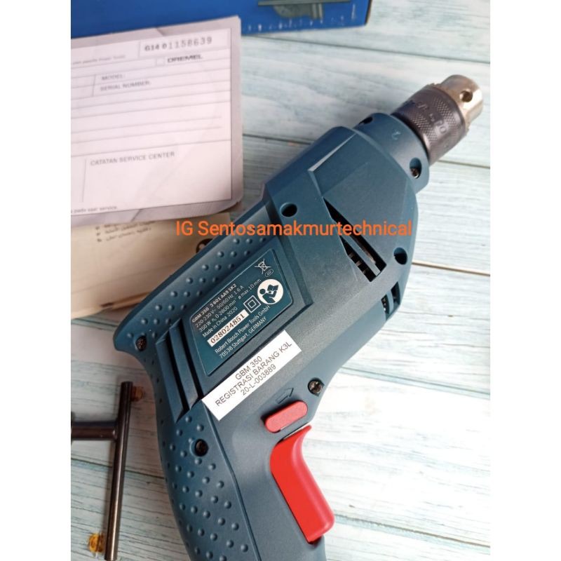 BOSCH GBM 350 10MM Bor Tangan Listrik Drill Bolak Balik 10 mm GBM350