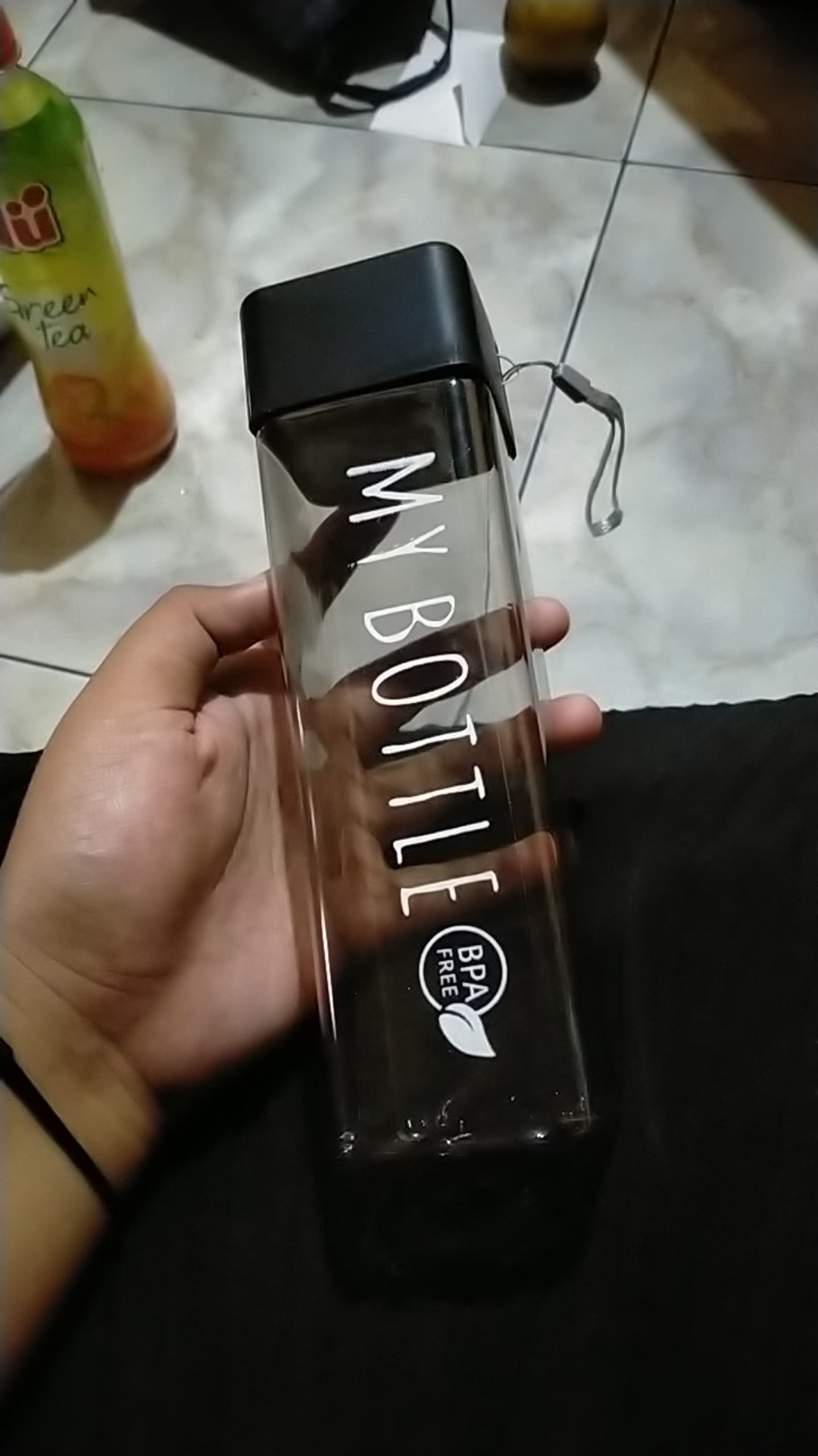 My Bottle Kotak Warna Bening Botol Minum 500ml