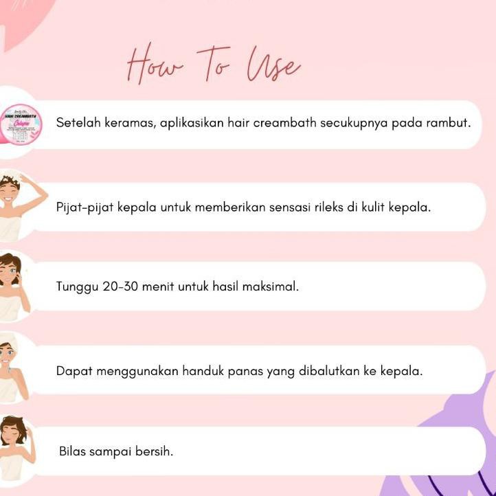 MurahBanget Hair mask Creambath Salon Hair Spa Strawberry Murah Berkualitas Creambath Makarizo