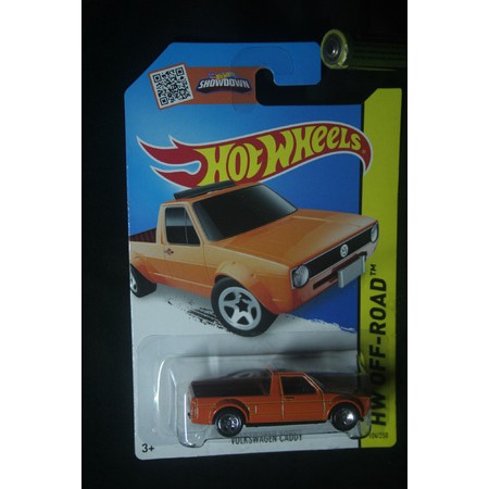 VOLKSWAGEN Caddy orange oranye oren VW HOT WHEELS 2015 #124 HW off-road die-cast
