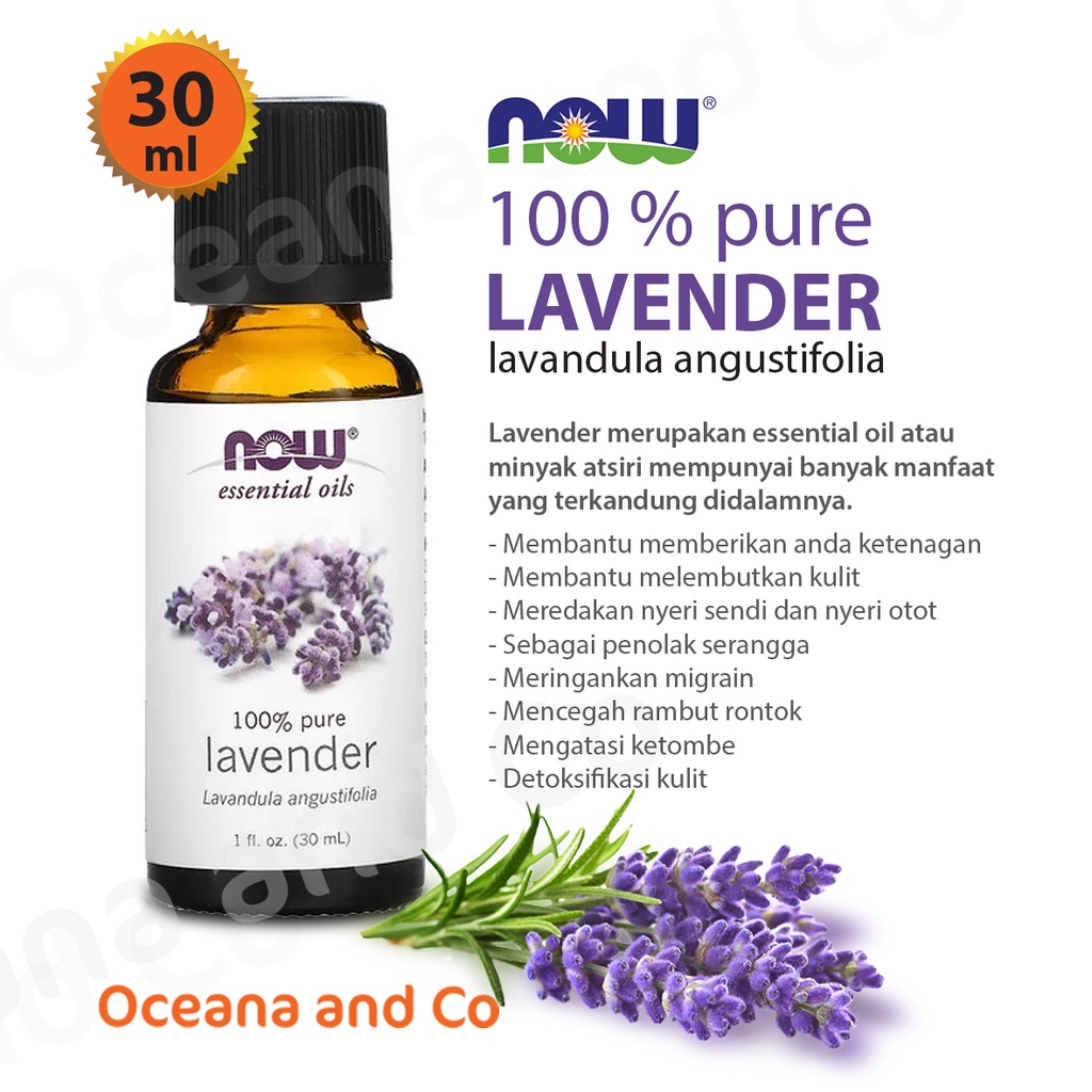 Now 100% Pure Lavender Essential Oil ( 30 ml ) Relaxing Aromatheraphy