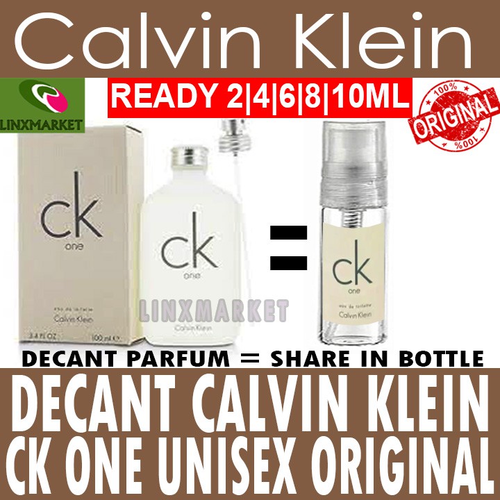 ORIGINAL DECANT PARFUM CALVIN KLEIN CK ONE SIZE 2ML 4ML