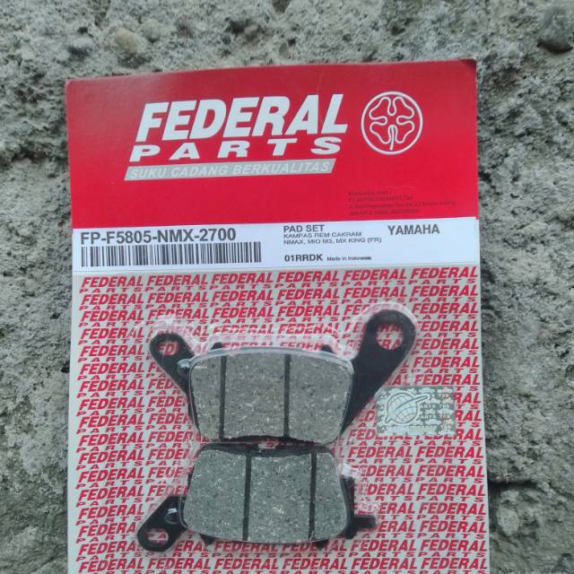 Kampas Rem Depan Federal/Dispad Mio M3/New Soul Gt/Mio Z/Mio 125/Nmax