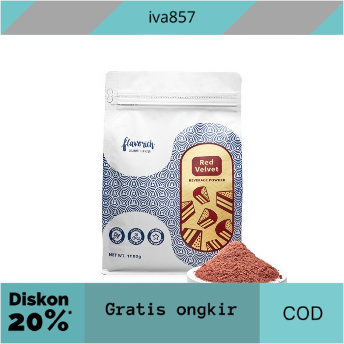 

PROMO Red Velvet Powder By Flavorich GRATIS ONGKIR