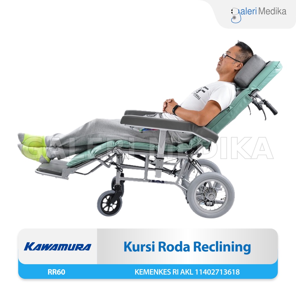 Kawamura Type RR60  Reclining Wheelchair / Berbaring - Kursi Roda Jepang