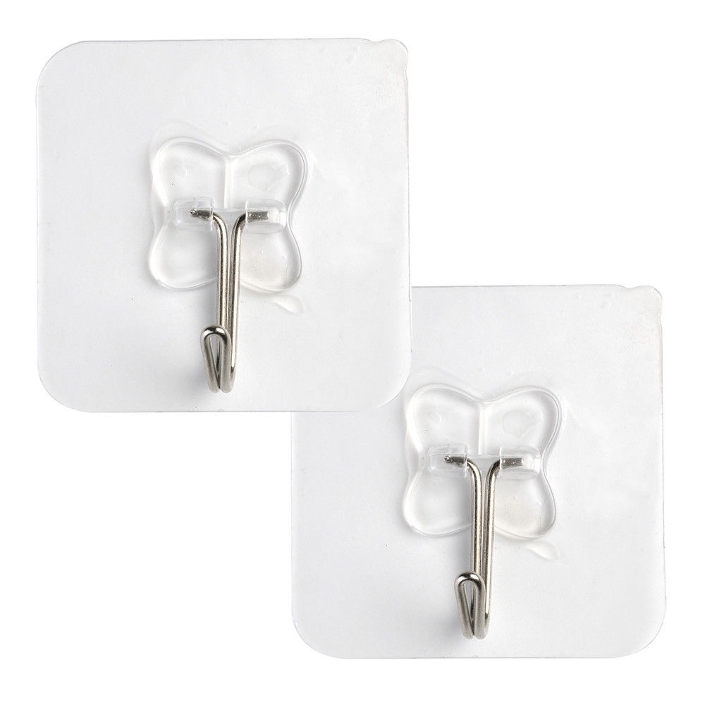 1/4Pcs Multi-Purpose Wall Hooks Self Adhesive Sticky Wall Hangers Hooks for  Kitchen Bathroon Towel Wall Hangers Hooks