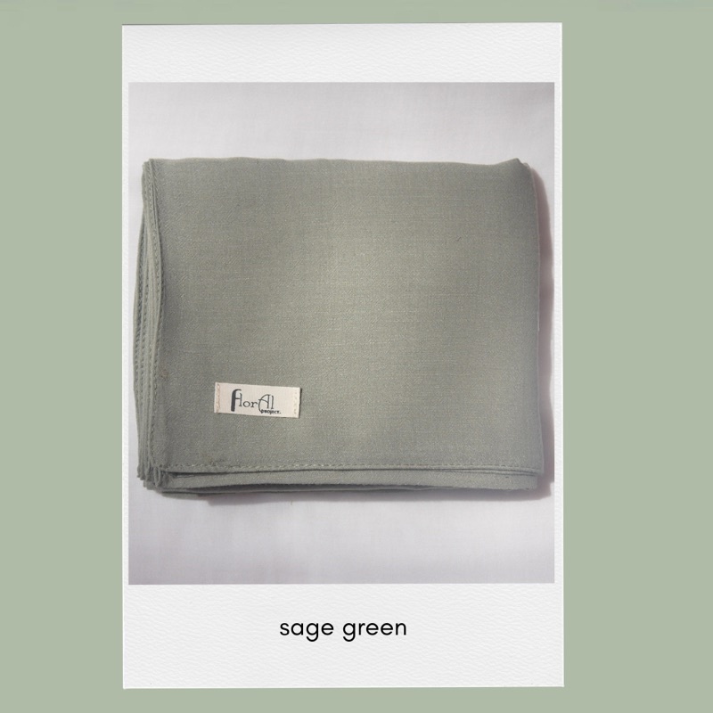 Qia Shawl Pashmina Voal Miracle-Sage Green