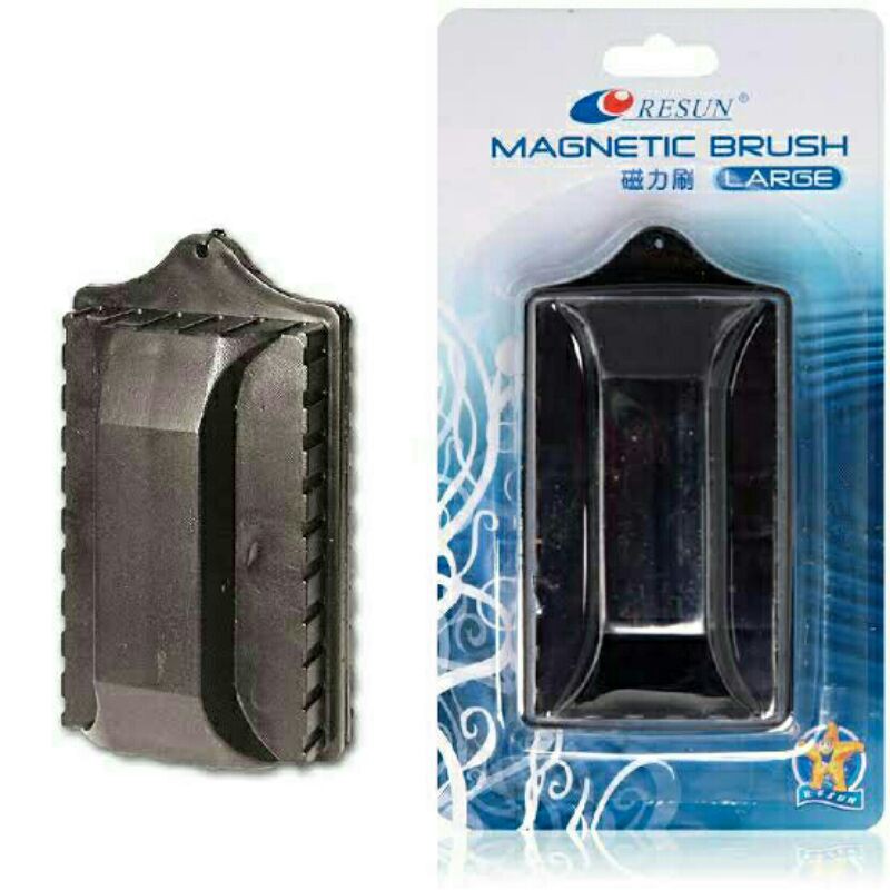 magnet pembersih kaca aquarium ikan hias resun medium