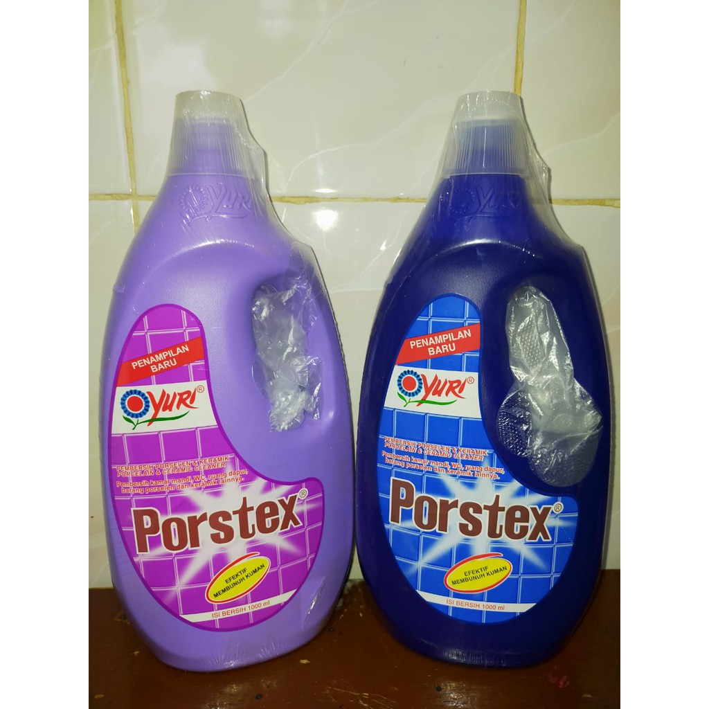 YURI PORSTEX PEMBERSIH KERAMIK BIRU 1000ML / YURI PORSTEX PEMBERSIH KERAMIK UNGU 1000ML