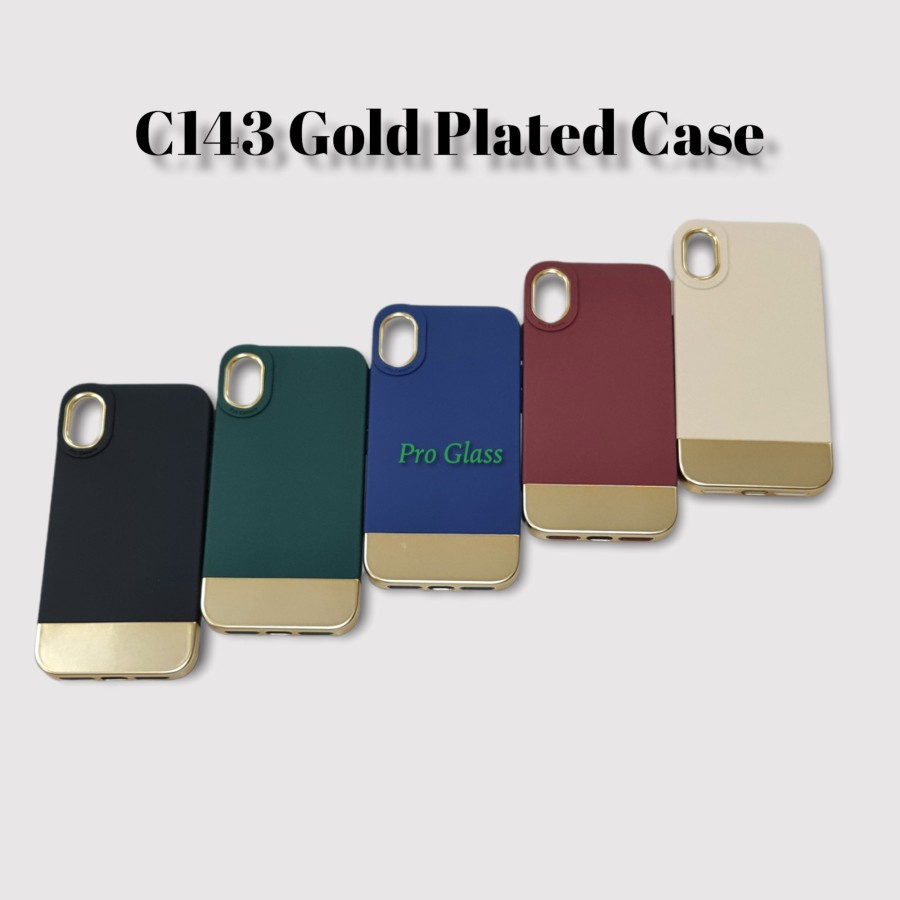 C143 Iphone X / XS / XR / XS MAX / 11 / 11 PRO / 11 PRO MAX / 12 / 12 PRO / 12 PRO MAX / 13 / 13 PRO / 13 PRO MAX Gold Plated Chrome Premium Soft Case