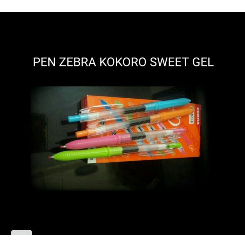

pulpen zebra kokoro sweet gel 0.5mn alat tulis menulis pen pena