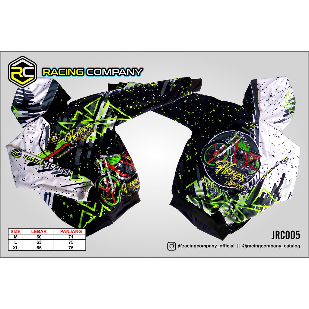 Jaket Jersey Racing Drag Bike Team Balap | Herex | Racing Company