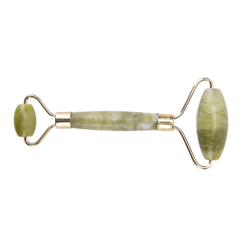 {LUCKID}Natural Jade Guasha Facial Beauty Massage Tool Jade Roller Face Thin massager