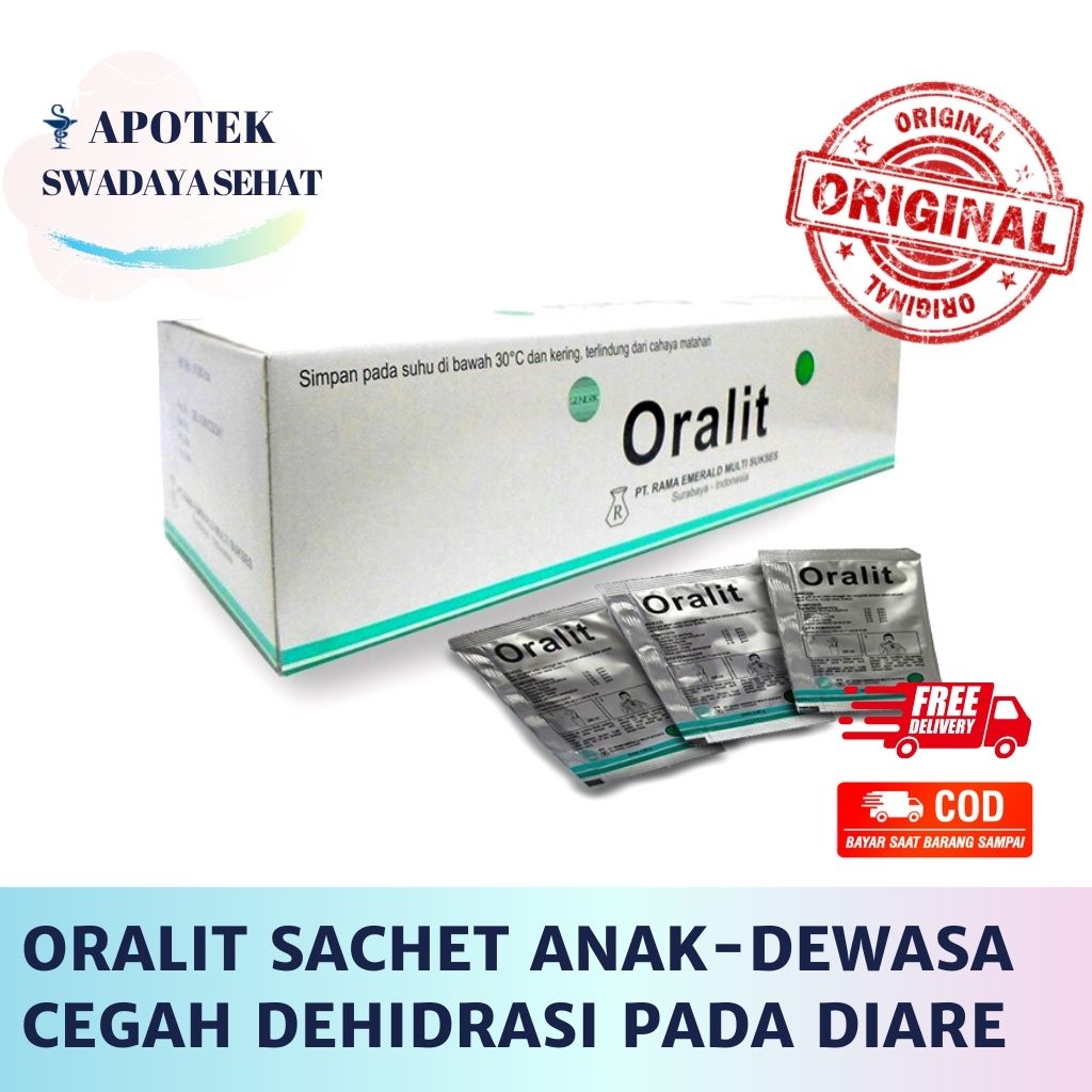 ORALIT SACHET PT RAMA - Atasi Cegah Dehidrasi Akibat Diare Mual Muntah Anak Dewasa