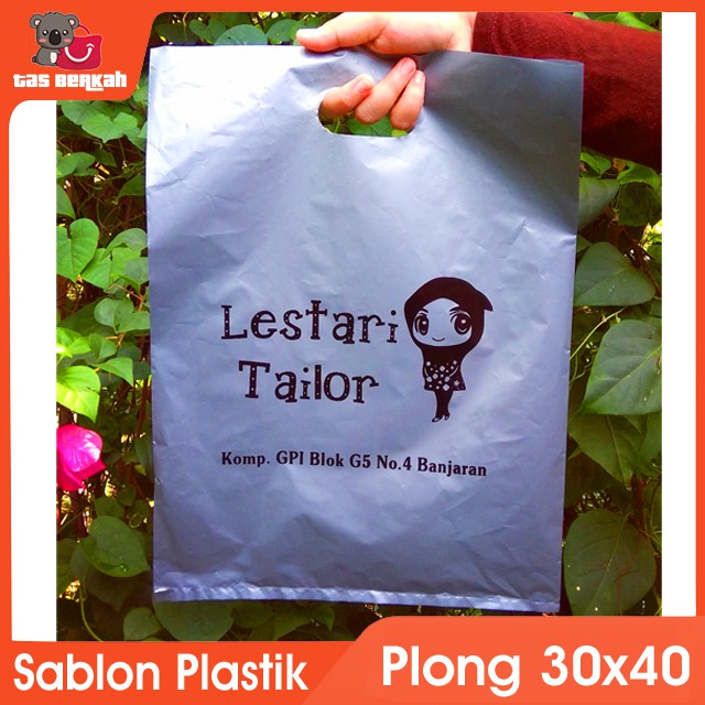 Jual Sablon Plastik Sablon Plong X Shoping Bag Sablon Plastik Murah