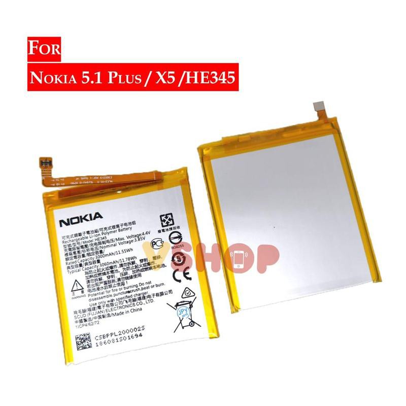 Battery Batre Baterai NOKIA 5.1 PLUS - NOKIA X5 - HE345 - TA1105