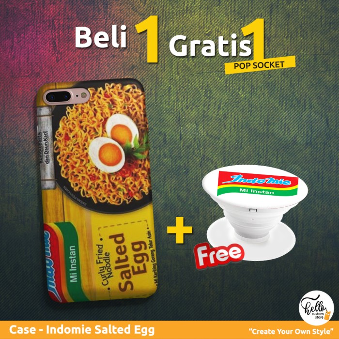 Custom Case Indomie Rasa Salted Egg - Hardcase