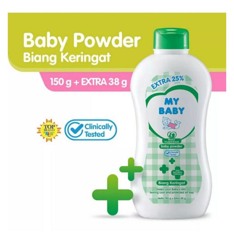 BEDAK MY BABY POWDER 150 GR + XTRA 38 GR