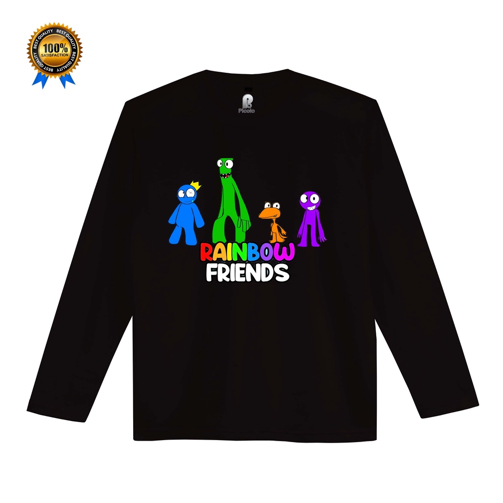 kaos anak rainbow freinds lengan panjang unisex