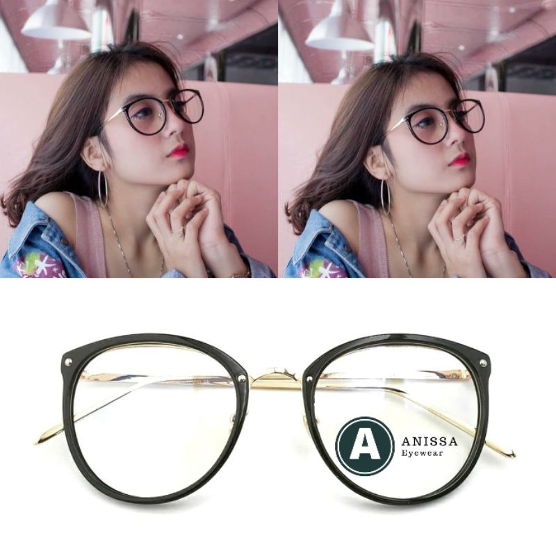 Frame Kacamata AB221, Gratis Lensa Minus Kacamata Antiradiasi Kacamata Bac..