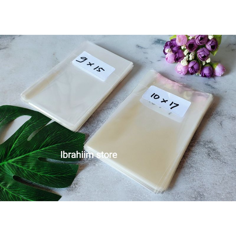 (100gr) LEBAR 9-11 CM PLASTIK OPP TEBAL TANPA LEM / PLASTIK PLASTIK ACCESORIES PLASTIK SOUVENIR