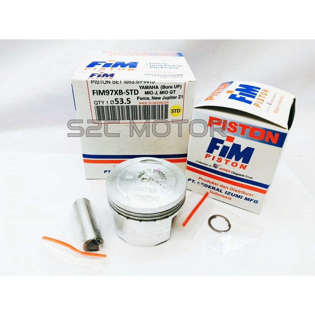 PISTON KIT MIO J XB FIM97XB FIM 97 XB FIM97 XB PIN 13 53.5 SAMPAI 55.5-3