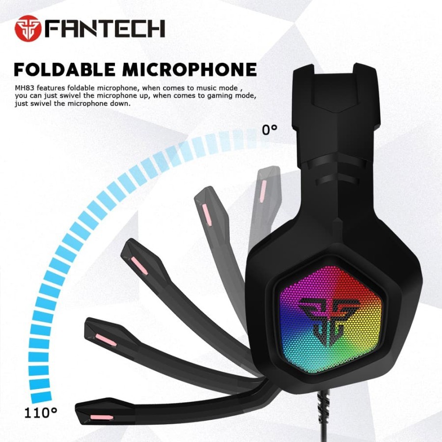 Headphone Gaming Fantech Omni MH83 RGB Mobile Headset Gaming Fantech MH-83